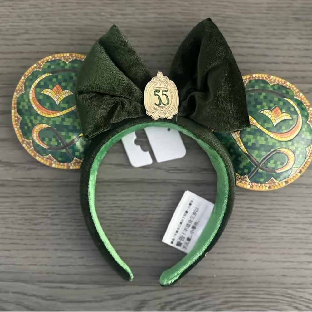 Disney Green Headband with Bow and Ears